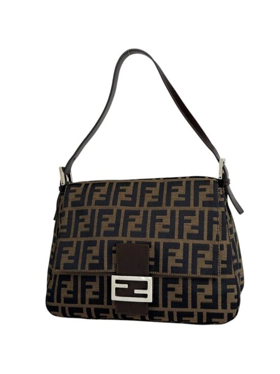 Fendi Handbags - Fendi Zucca Pattern Shoulder Bag Mamma Baguette